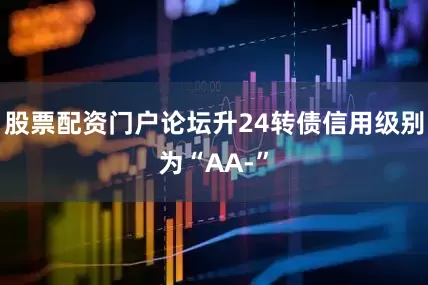 股票配资门户论坛升24转债信用级别为“AA-”